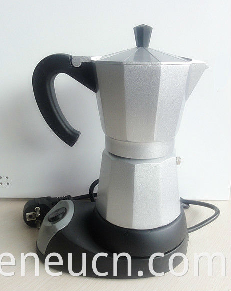 All Aluminium Coffee Manker Electric Ten Horns Cores 6Cups Máquina de café JK41401 (221)